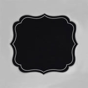 black placemat