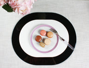 black and white contemporary table setting