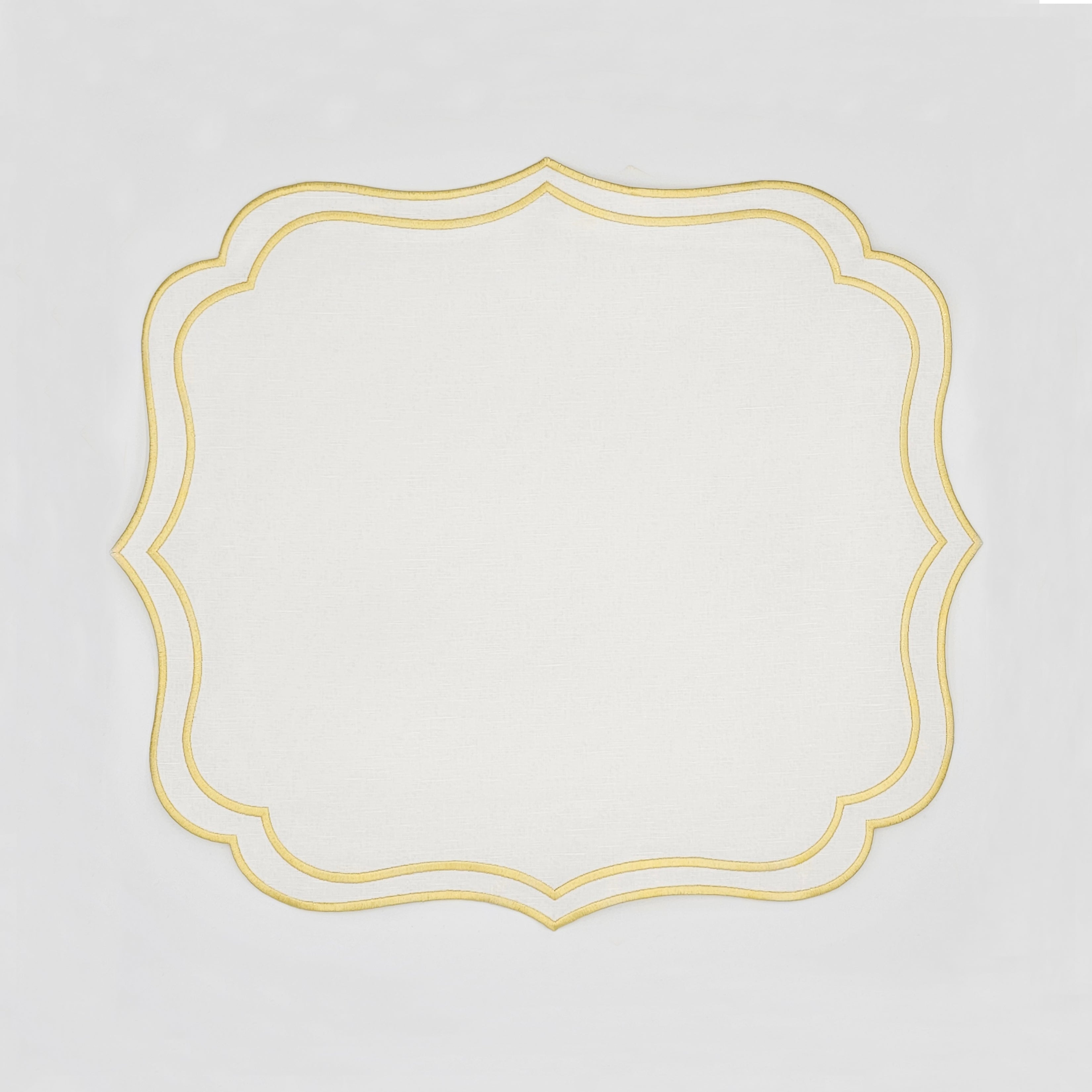 ivory gold placemats