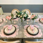 baby pink placemats