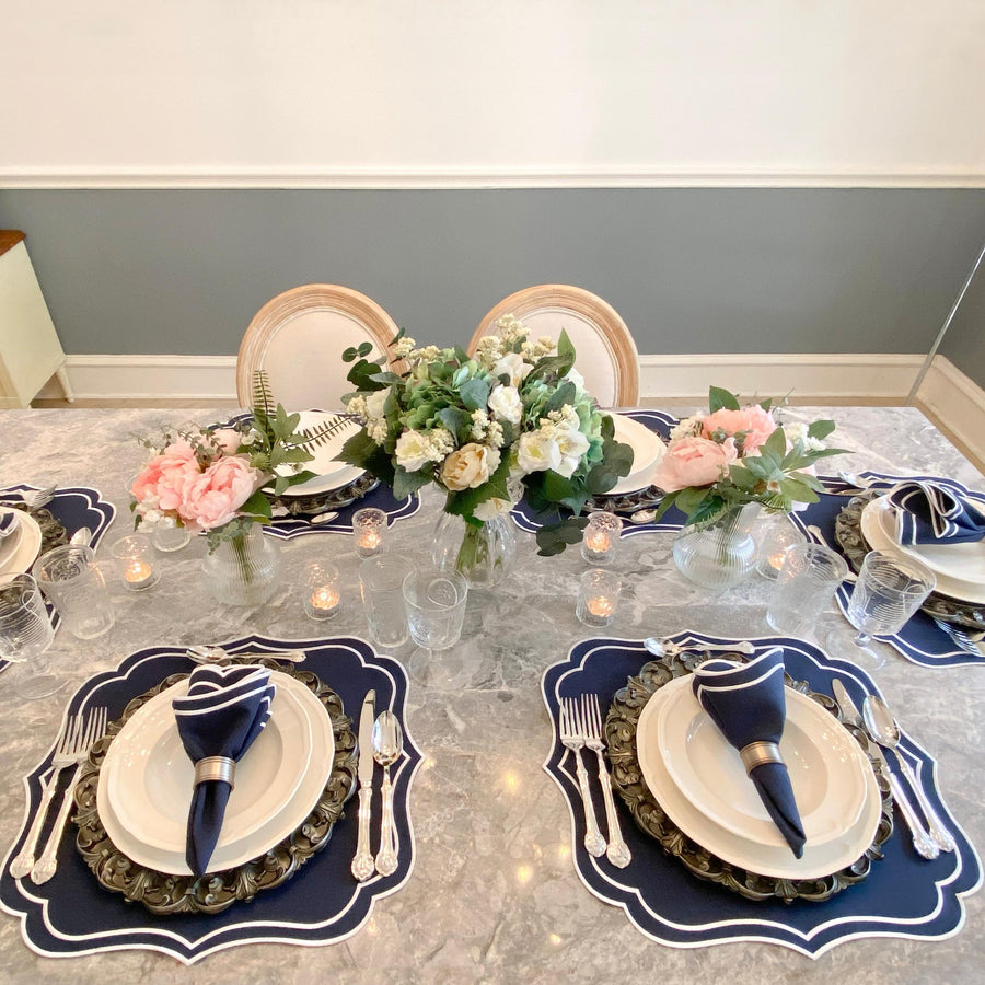 indigo placemats